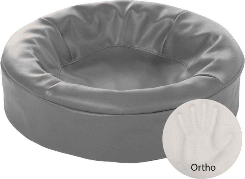 Biabed Ortho Round grå nr. 0 - 50 x 50 cm - Hund - BiaBed