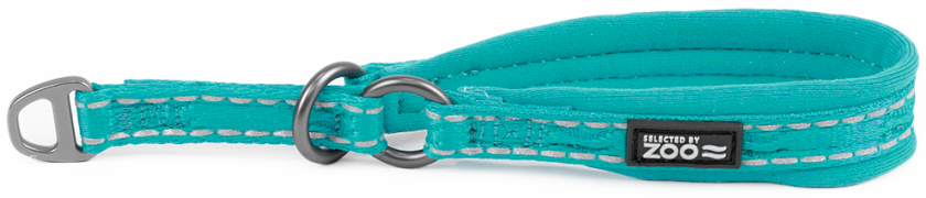 Hundehalsbånd Rufus halvjern 10 mm x 20-25 cm Turkis - Hund - Halsbånd og seler - Selected by ZOO
