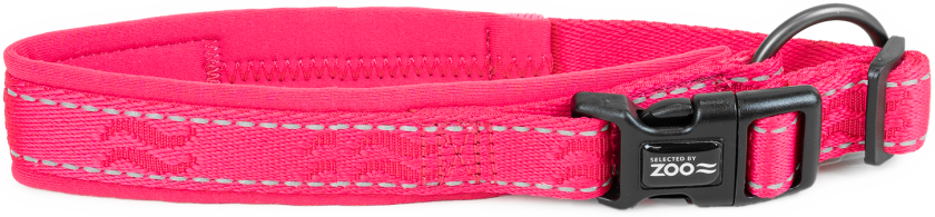 Hundehalsbånd Rufus justerbar 20 mm x 35-45 cm Rosa - Hund - Halsbånd og seler - Selected by ZOO
