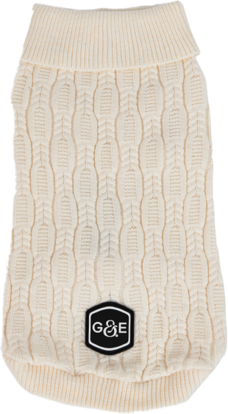 Bilde av Strikket genser Comfort, 30cm, Beige - Hund - Klær og dekken - Gustaf och Evita