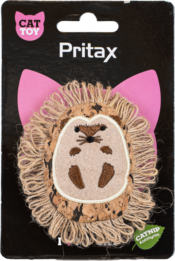 Katteleke Natural Ritva, 8x10x2cm, Brun - Katt - Halsbånd og seler - Seler - Pritax