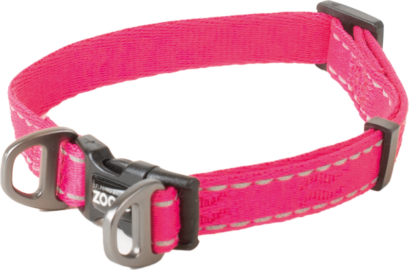 Bilde av Hundehalsbånd Rufus justerbart, 10 mmx22-35cm, Rosa - Hund - Halsbånd og seler - Selected by ZOO