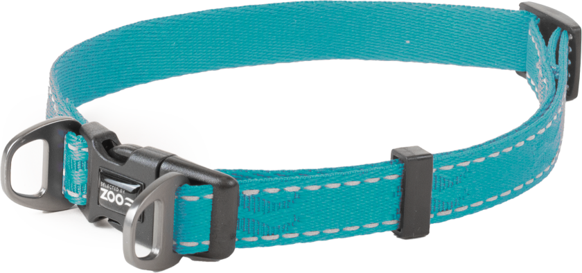 Hundehalsbånd Rufus justerbart, 15mmx35-50cm, Turkis - Hund - Halsbånd og seler - Selected by ZOO