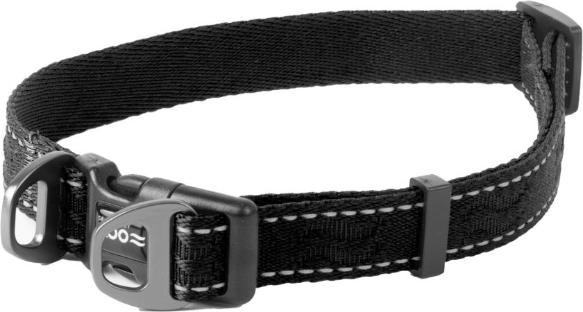 Hundehalsbånd Rufus justerbart, 20mmx36-60cm, Svart - Hund - Halsbånd og seler - Selected by ZOO