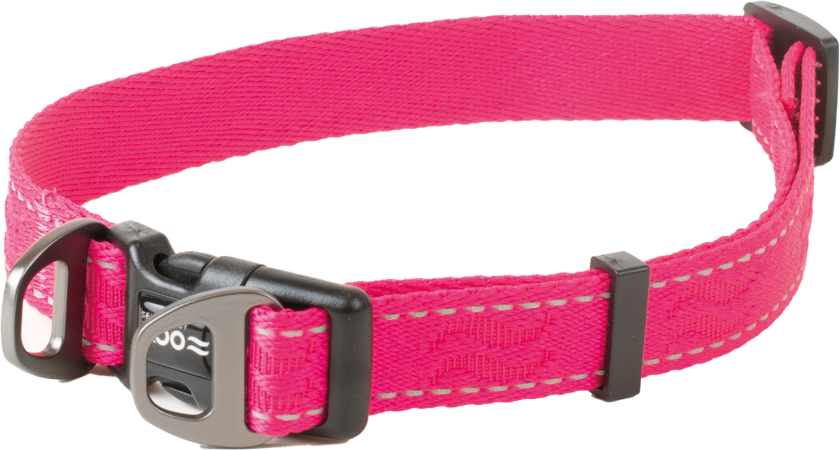 Hundehalsbånd Rufus justerbart, 20mmx36-60cm, Rosa - Hund - Halsbånd og seler - Selected by ZOO