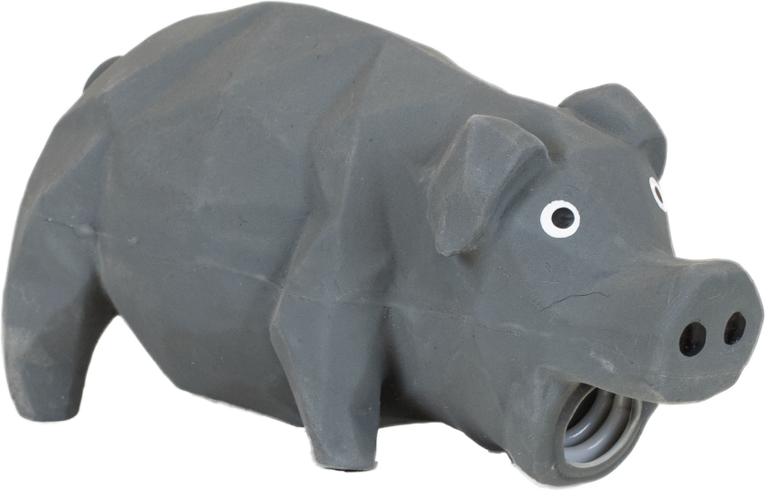 Hundeleketøy Pipgris Diamond, 15x8x7cm, Grå - Hund - Hundeleker - Pritax