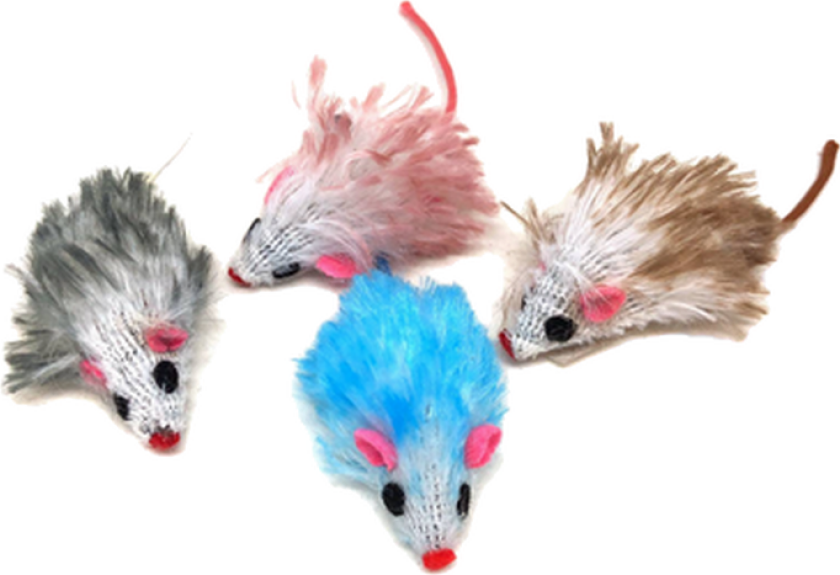 Plysjmus med langt hår 5 cm - Katt - Leker - Nobby