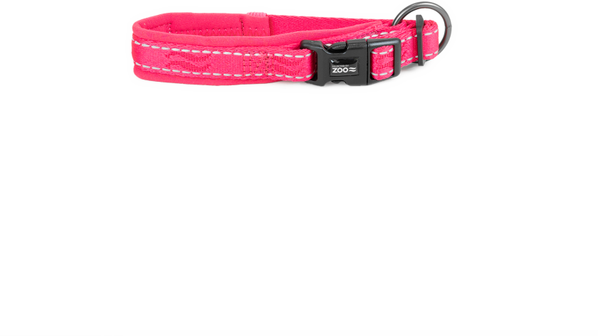 Hundehalsbånd Rufus justerbar 15 mm x 20-30 cm Rosa - Hund - Halsbånd og seler - Selected by ZOO