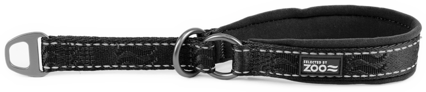 Hundehalsbånd Rufus halvjern 20 mm x 30-40 cm Svart - Hund - Halsbånd og seler - Selected by ZOO