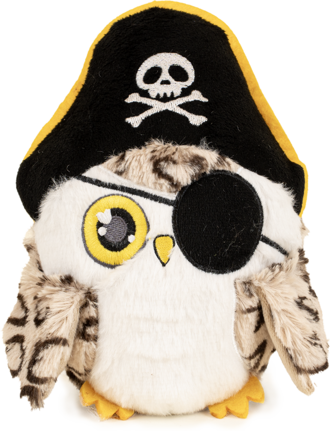 Hundeleketøy Ugle Hasse, 15x15x4cm, Flerfarget - Hund - Hundeleker - Tøy- og plysjleker til hund - Pritax