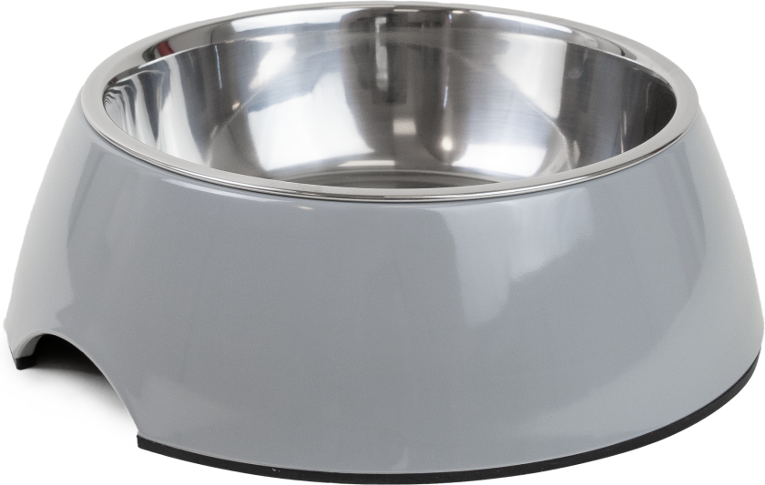 Matbolle Solid Grey L 700 ml, 22x7,5 cm - Hund - Utstyr - Skåler og flasker - Selected by ZOO