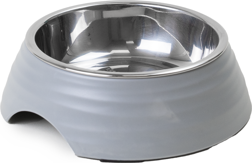 Mat- og vannskål Ripple Grey M 350ml, 17,5x6,5cm - Hund - Utstyr - Skåler og flasker - Selected by ZOO