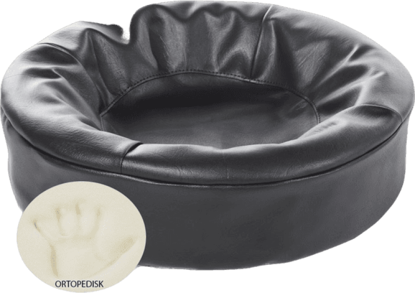 Biabed Ortho Round Svart No. 0 - 50 x 50 cm - Hund - BiaBed