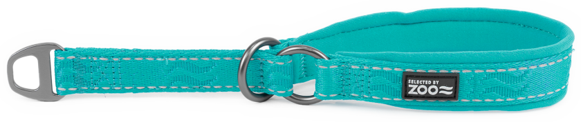 Hundehalsbånd Rufus halv jern 20 mm x 35-45 cm Turkis - Hund - Halsbånd og seler - Selected by ZOO