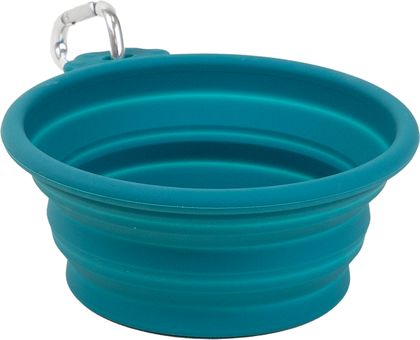 Sammenleggbar reiseskål Soft Turquoise M/L 400 ml, 14x12,5 cm, soft turkis - Hund - Utstyr - Skåler og flasker - Selected by ZOO