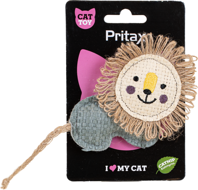 Katteleke Natural Aron, 19x9x1,5cm, Brun - Katt - Halsbånd og seler - Seler - Pritax