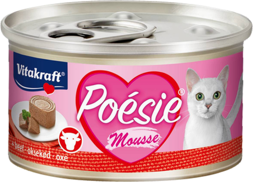 Poesie Mousse Biff 85 g - Katt - Kattefôr - Våtfôr - Vitakraft
