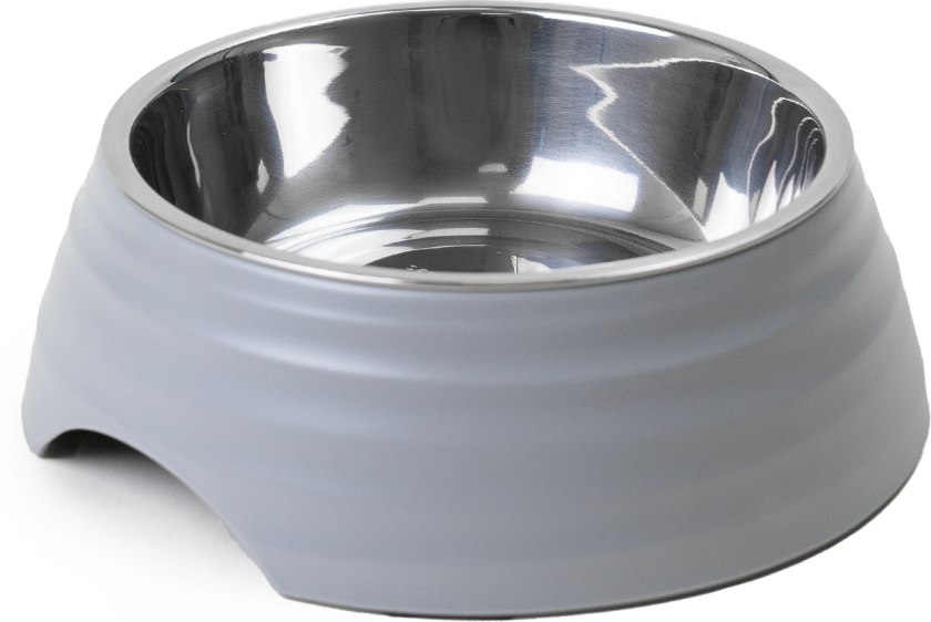 Mat- og vannskål Ripple Grey S 160 ml, 14x4,5 cm - Hund - Utstyr - Skåler og flasker - Selected by ZOO