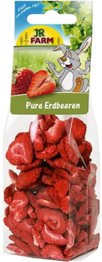 Pure Strawberries Frysetørkede Jordbær 20g - Smådyr - Snacks - JR FARM