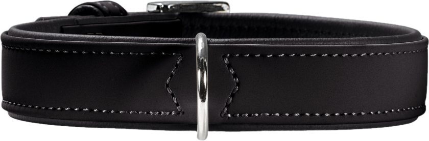 Hundehalsbånd Softie Kunstskinn Svart L 65cm - Hund - Halsbånd og seler - Hunter