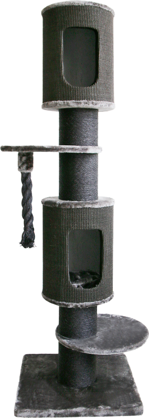 Bilde av Klorebrett Everest, 60x60x198cm, Grå - Katt - Kattemøbler - Kloremøbler - Selected by ZOO