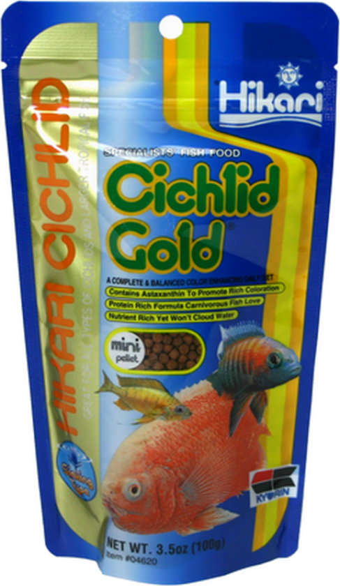 Ciklid Gold Sinking Mini 100 g - Fisk - Fôr - Hikari