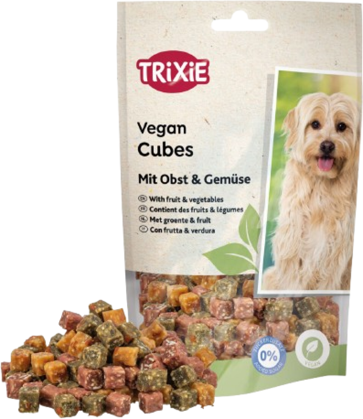 Veganske kuber med frukt og grønnsaker, 100 g - Hund - Hundesnacks - Tygg og tyggebein - Trixie
