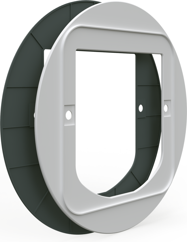 Adapter for montering av katteluke hvit/grå - Katt - Kattsikkerhet og dører - Katteluke - SureFlap