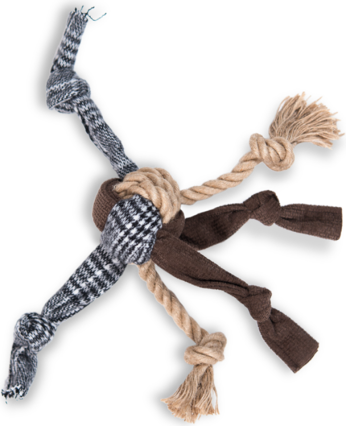 Hundeleke Bailey, 33 cm, flerfarget - Hund - Hundeleker - Tøy- og plysjleker til hund - Gustaf och Evita