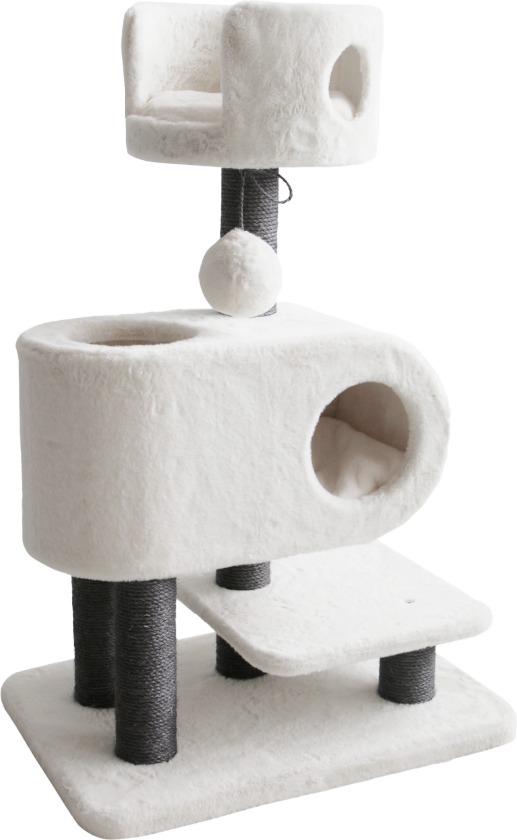 Bilde av Klorebrett Ararat, 70x48x109cm, Off white - Katt - Kattemøbler - Kloremøbler - Selected by ZOO