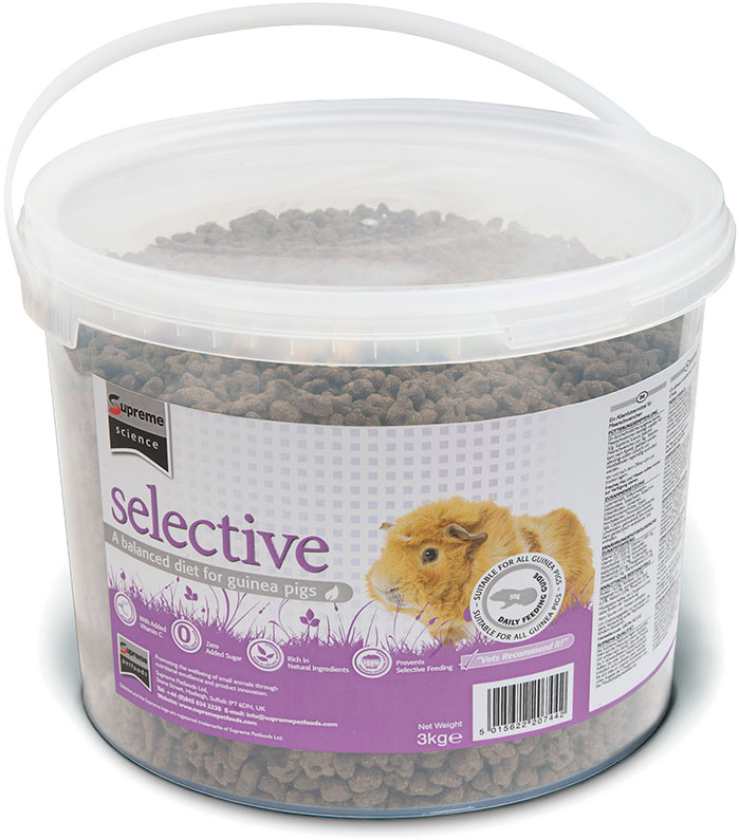 Science Selective marsvinbøtte 3 kg - Smådyr - Fôr - Fôr til degus og chinchilla - Supreme Selective