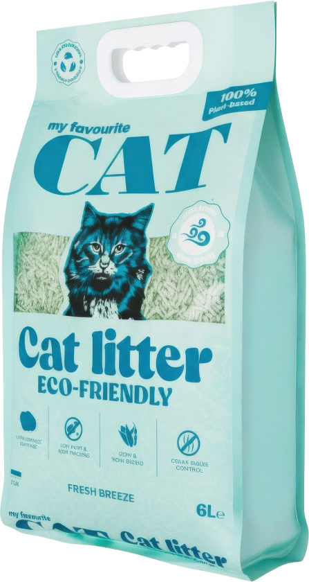 Eco-Friendly Cat Litter 6L - Fresh breeze - Katt - Toalett og kattesand - Kattesand - My favourite CAT