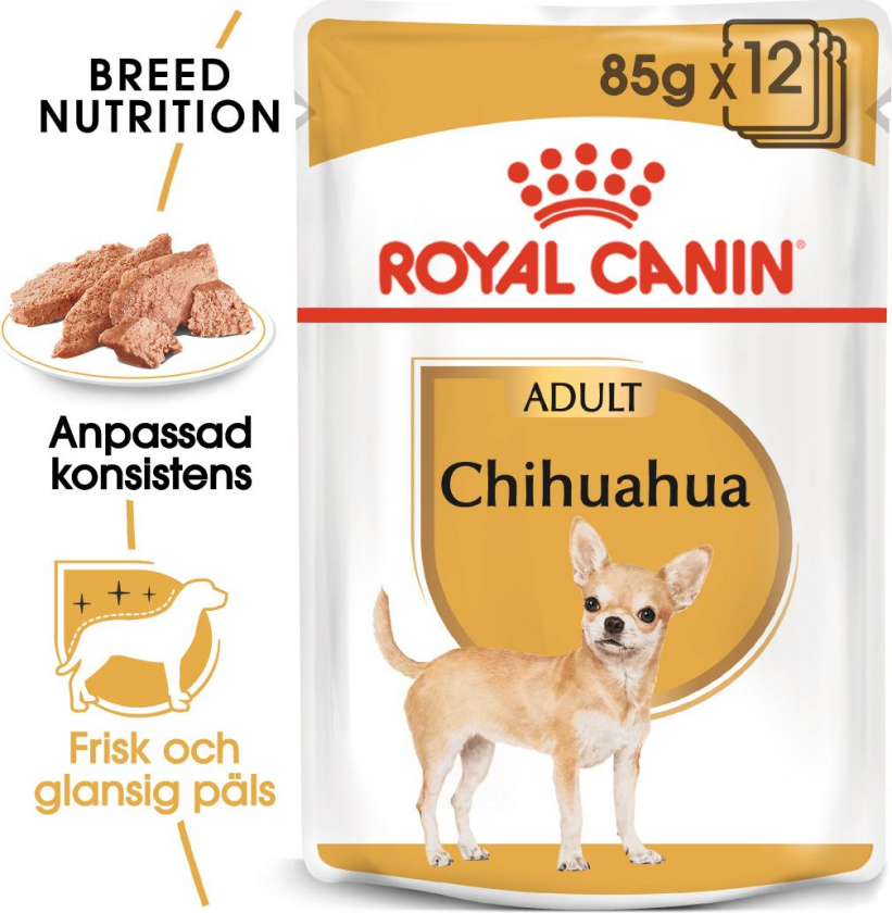 Chihuahua Adult våtfôr for hunder 85 g x 12 stk - Hund - Hundefôr - Våtfôr - Royal Canin