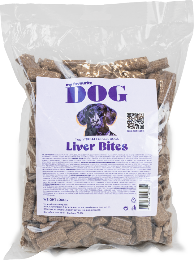 Leverskiver 1 kg - Hund - Hundesnacks - Tygg og tyggebein - My favourite DOG