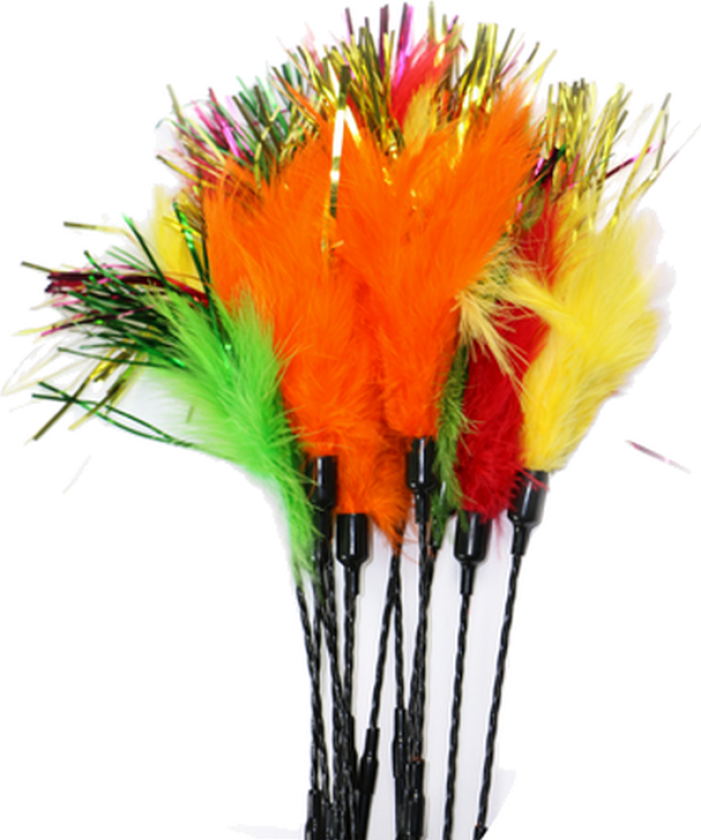 PURRfect Diva Feaher katteleketøy gul 76 cm - Katt - Halsbånd og seler - Halsbånd - Schulze