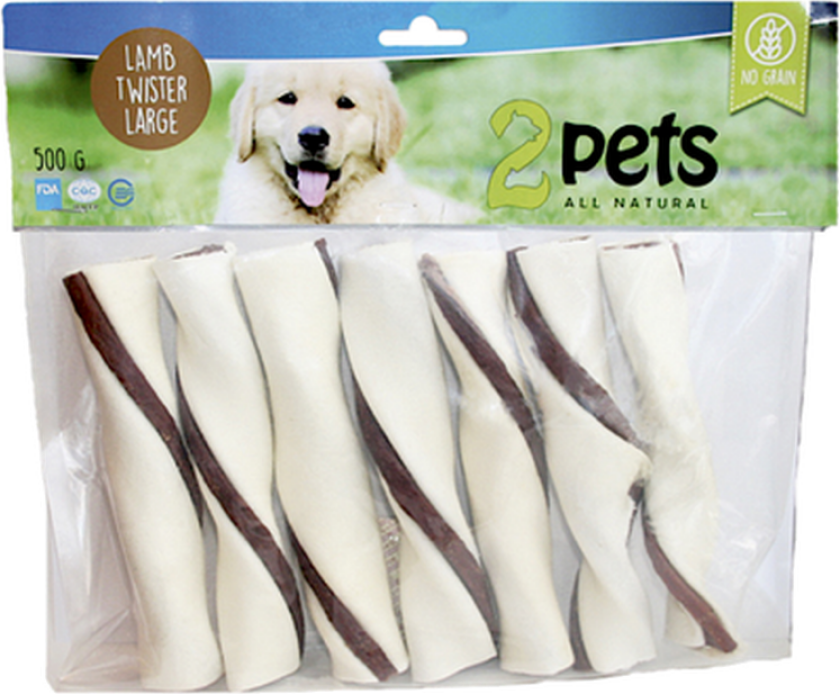 Tuggtwister lam 500 g - Hund - Hundesnacks - 2 pets