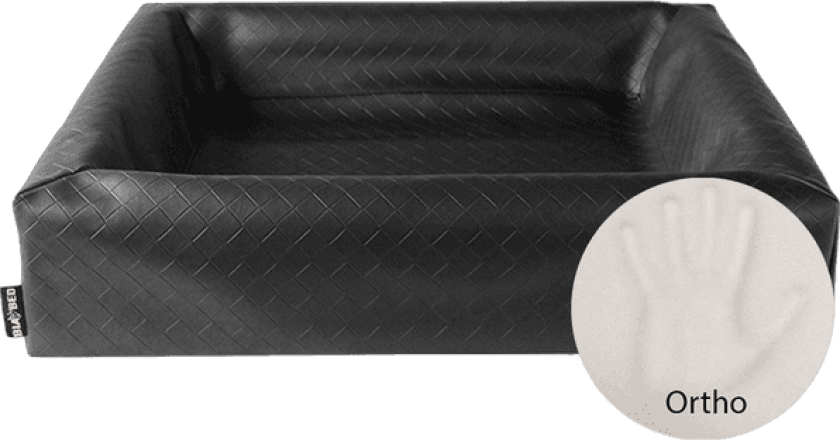 Bilde av Biabed Ortho svart firkantet nr. 6 - 80 x 100 cm - Hund - BiaBed