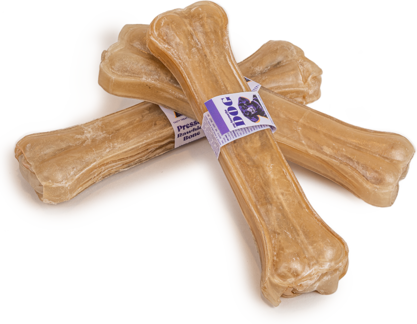 Tyggebein av presset råhud - natur 21 cm - Hund - Hundesnacks - My favourite DOG
