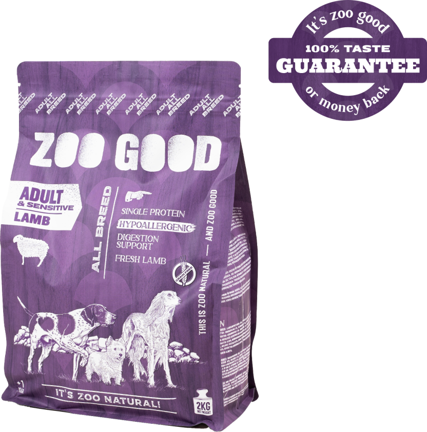 Lam Adult All Breed Grain Free 2 kg - Hund - Hundefôr - Tørrfôr - ZOO GOOD