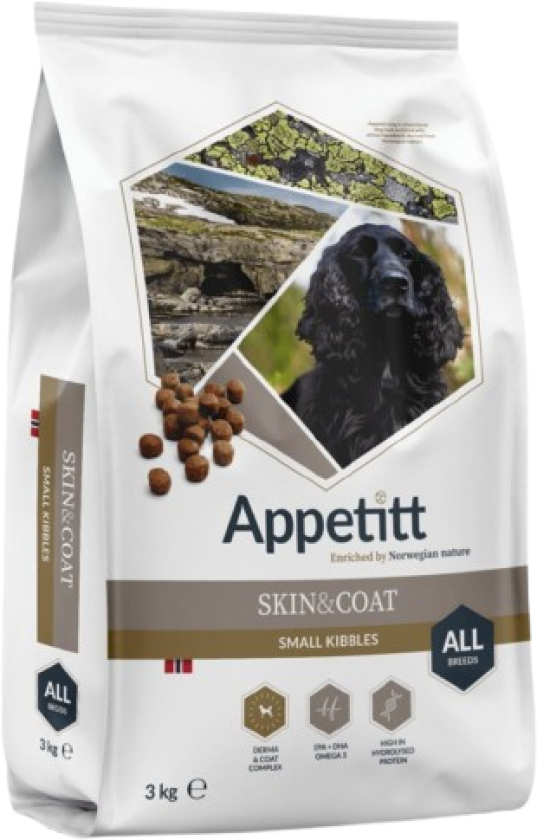 Skin & Coat 1 kg - Hund - Hundefôr - Tørrfôr - APPETITT