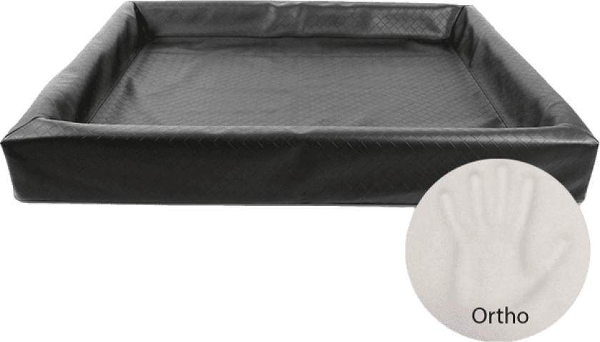 Biabed Ortho svart firkantet nr. 7 - 100 x 120 cm - Hund - BiaBed