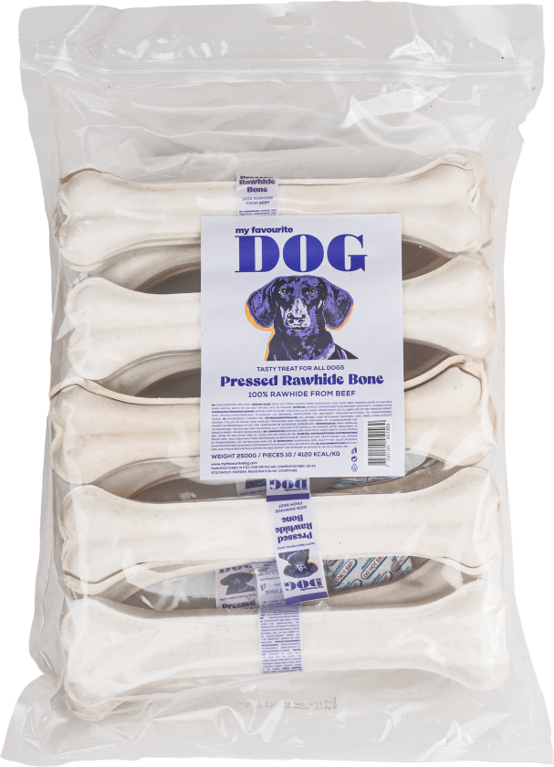 Tyggebein av presset råhud, 26 cm, 10-pk. - Hund - Hundesnacks - My favourite DOG