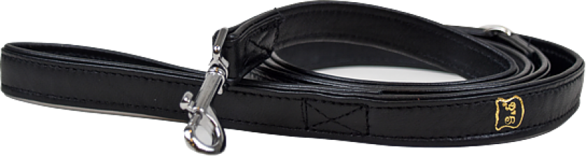 Hundkoppel/Kattkoppel Skinn Svart 180 cm, 20 mm - Hund - Kobbel og bånd - Leiebånd - Gustaf och Evita