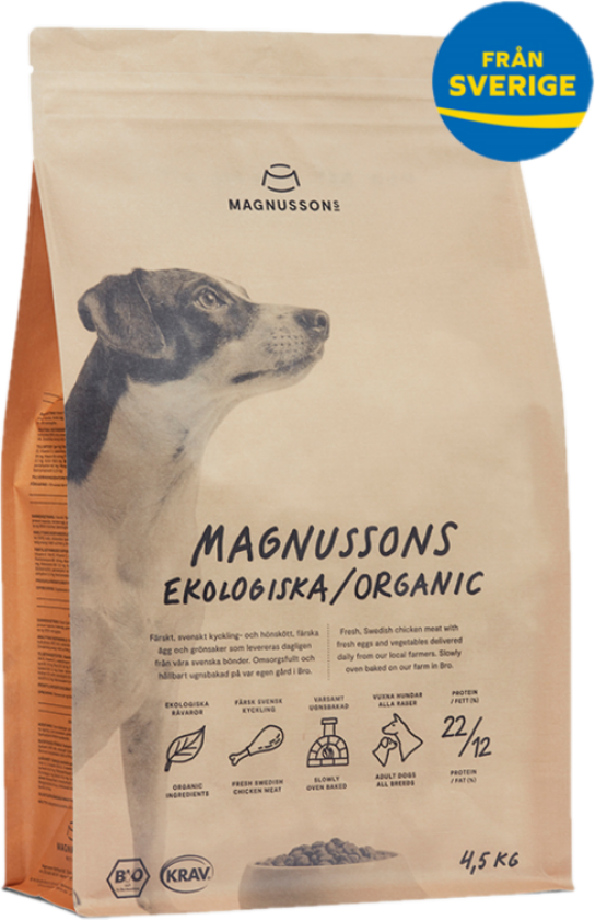 Økologisk - 4,5 kg - Hund - Hundefôr - Tørrfôr - Magnussons