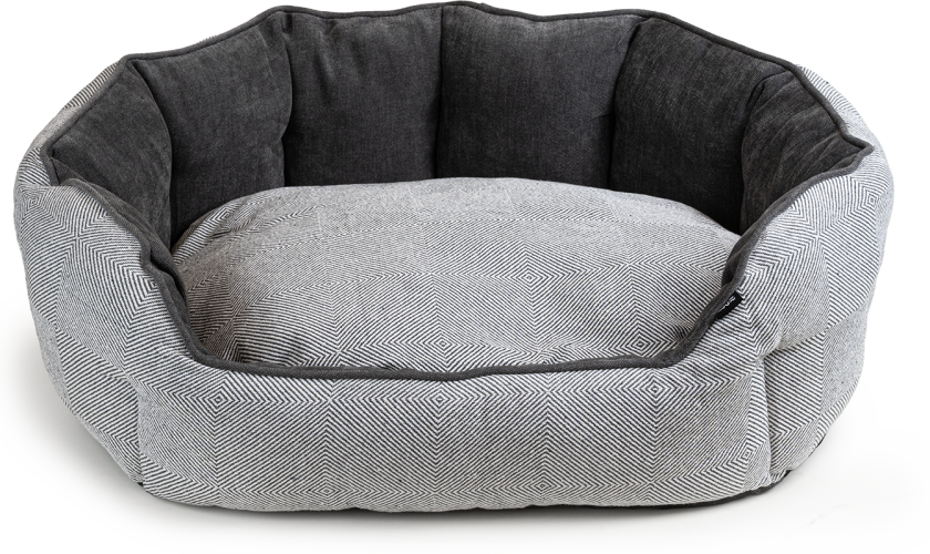 Seng Hedvig, L, 70x55x23cm, Grå - Hund - Selected by ZOO