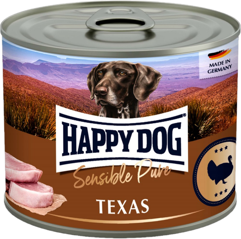 hermetikkboks, Texas, 100 % kalkun 200 g - Hund - Hundefôr - Våtfôr - Happy Dog