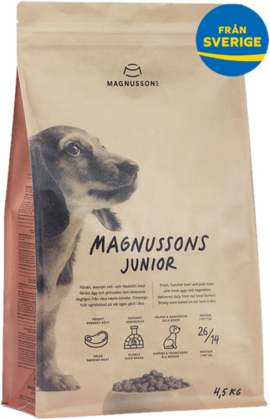 Junior - 4,5 kg - Hund - Hundefôr - Tørrfôr - Magnussons