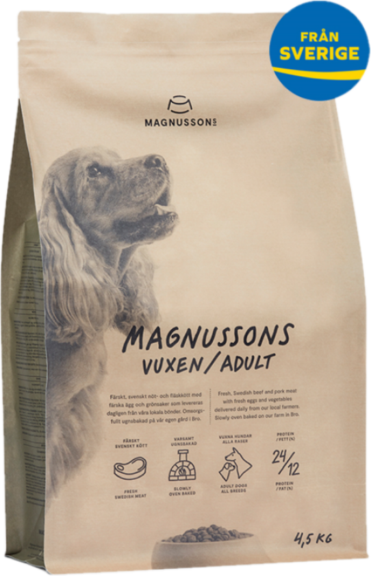 Voksen - 4,5 kg - Hund - Hundefôr - Tørrfôr - Magnussons