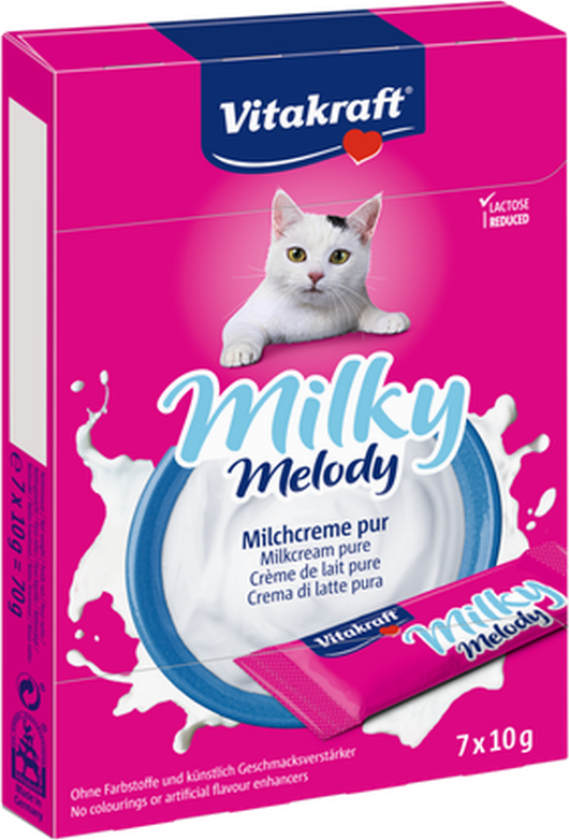 Milky Melody Pure 70 g x 7 stk. - Katt - Kattesnacks - Vitakraft