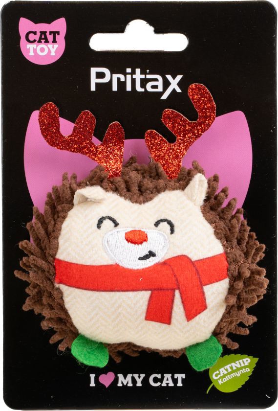 Juleleke Baltsar, 8x7x4,5cm, flerfarget - Katt - Halsbånd og seler - Seler - Pritax